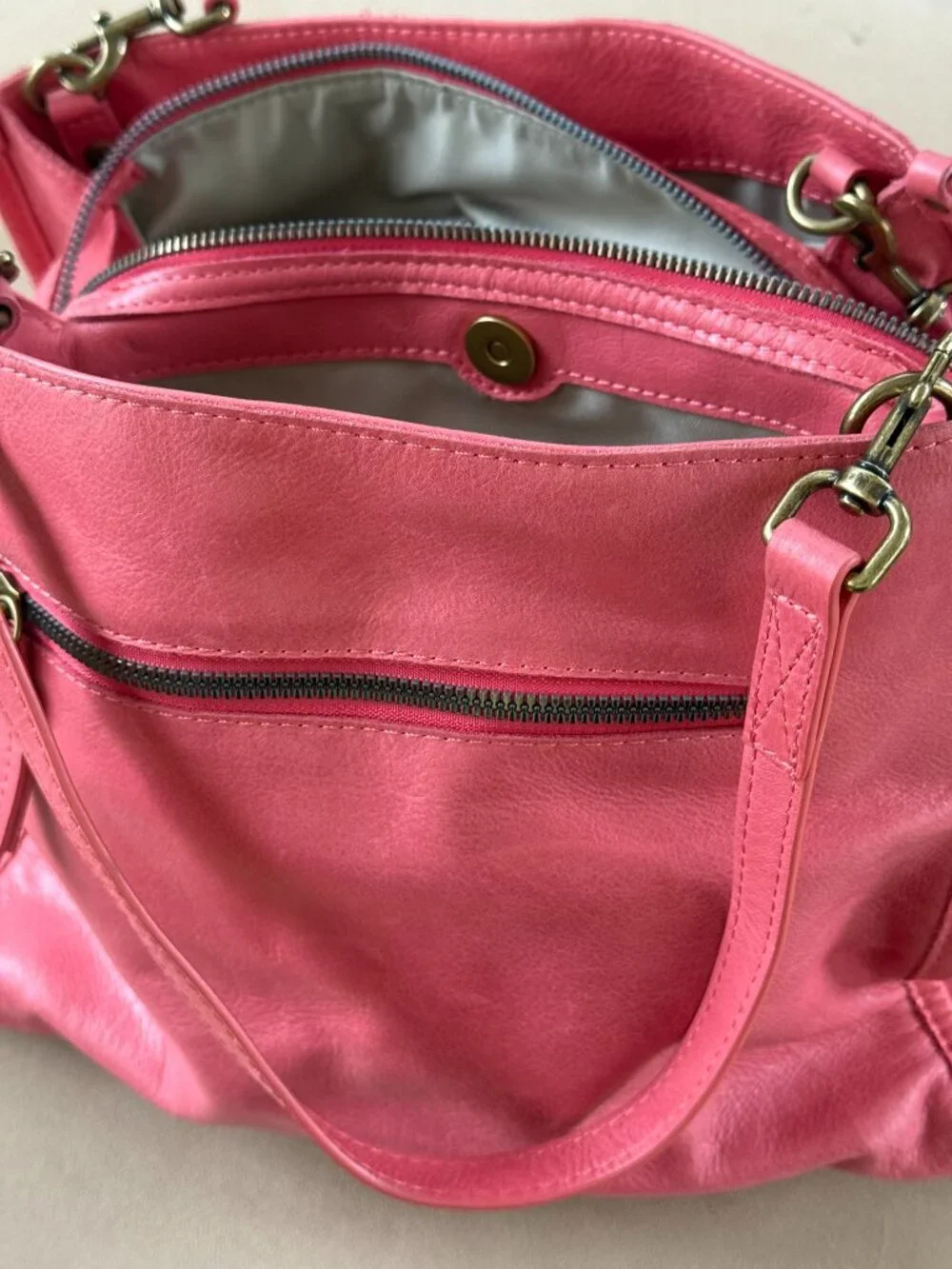 Triple Entry Satchel by American Leather Co.